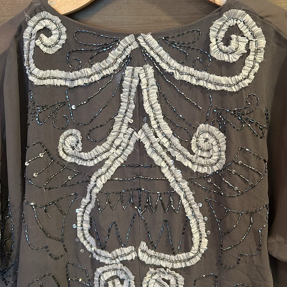 BKE Beaded Cardigan Top